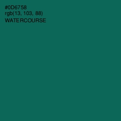 #0D6758 - Watercourse Color Image