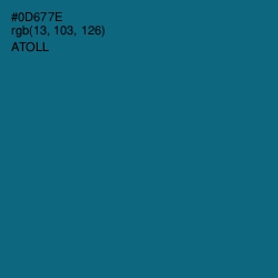 #0D677E - Atoll Color Image