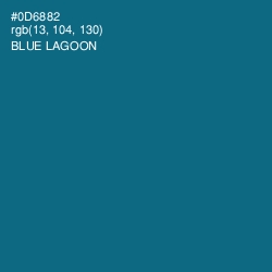 #0D6882 - Blue Lagoon Color Image