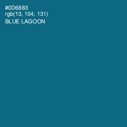 #0D6883 - Blue Lagoon Color Image