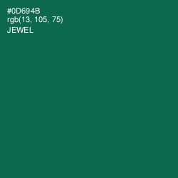 #0D694B - Jewel Color Image