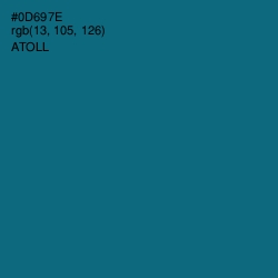 #0D697E - Atoll Color Image