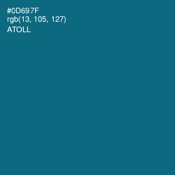 #0D697F - Atoll Color Image