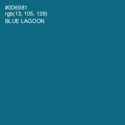 #0D6981 - Blue Lagoon Color Image