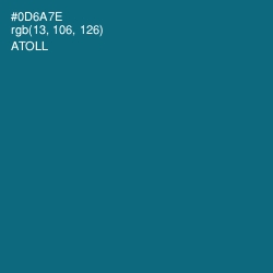 #0D6A7E - Atoll Color Image