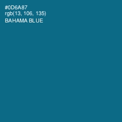 #0D6A87 - Bahama Blue Color Image