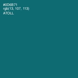 #0D6B71 - Atoll Color Image