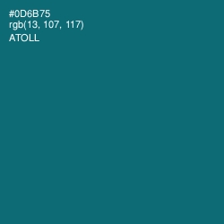 #0D6B75 - Atoll Color Image