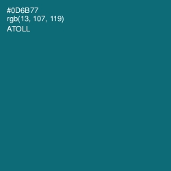 #0D6B77 - Atoll Color Image