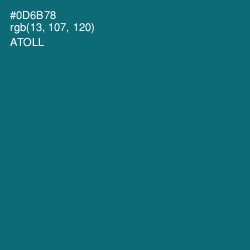 #0D6B78 - Atoll Color Image