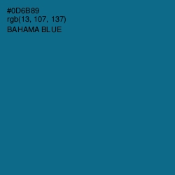 #0D6B89 - Bahama Blue Color Image