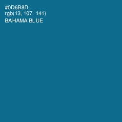 #0D6B8D - Bahama Blue Color Image