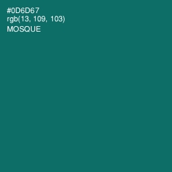 #0D6D67 - Mosque Color Image