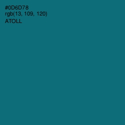 #0D6D78 - Atoll Color Image