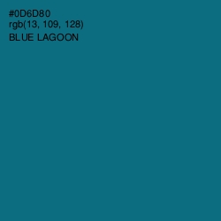 #0D6D80 - Blue Lagoon Color Image