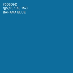 #0D6D9D - Bahama Blue Color Image