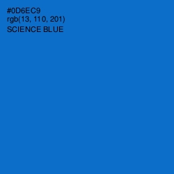 #0D6EC9 - Science Blue Color Image