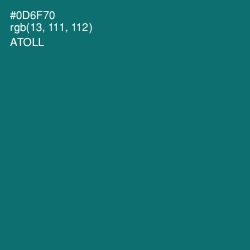 #0D6F70 - Atoll Color Image