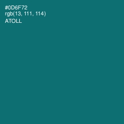 #0D6F72 - Atoll Color Image