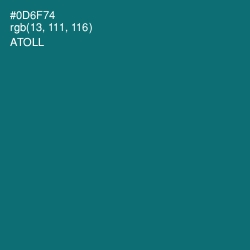 #0D6F74 - Atoll Color Image