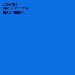 #0D6FE4 - Blue Ribbon Color Image