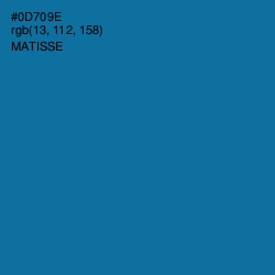 #0D709E - Matisse Color Image