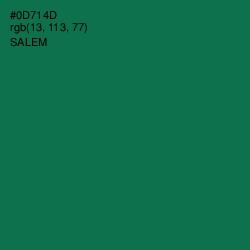 #0D714D - Salem Color Image