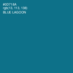 #0D718A - Blue Lagoon Color Image