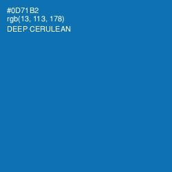 #0D71B2 - Deep Cerulean Color Image