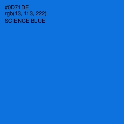 #0D71DE - Science Blue Color Image