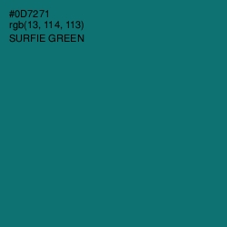 #0D7271 - Surfie Green Color Image