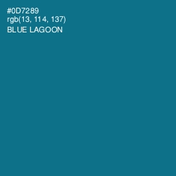 #0D7289 - Blue Lagoon Color Image