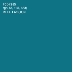 #0D7385 - Blue Lagoon Color Image