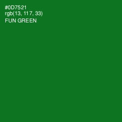 #0D7521 - Fun Green Color Image