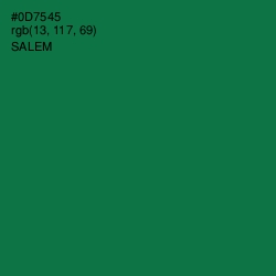 #0D7545 - Salem Color Image