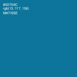 #0D759C - Matisse Color Image