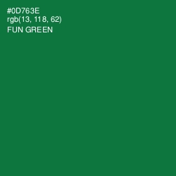 #0D763E - Fun Green Color Image