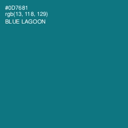 #0D7681 - Blue Lagoon Color Image