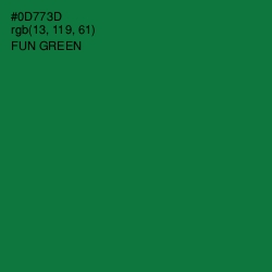 #0D773D - Fun Green Color Image