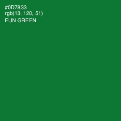 #0D7833 - Fun Green Color Image