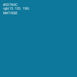 #0D789C - Matisse Color Image