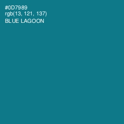 #0D7989 - Blue Lagoon Color Image