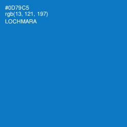 #0D79C5 - Lochmara Color Image