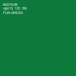 #0D7A3B - Fun Green Color Image