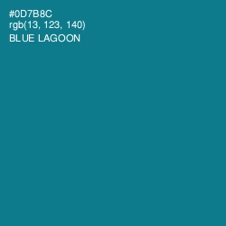 #0D7B8C - Blue Lagoon Color Image