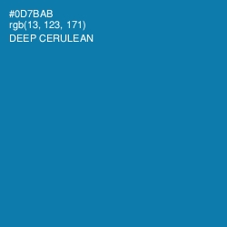 #0D7BAB - Deep Cerulean Color Image