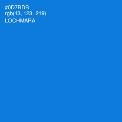 #0D7BDB - Lochmara Color Image