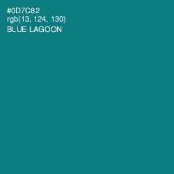 #0D7C82 - Blue Lagoon Color Image