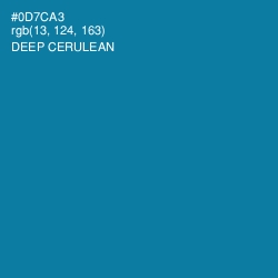 #0D7CA3 - Deep Cerulean Color Image