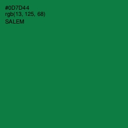 #0D7D44 - Salem Color Image